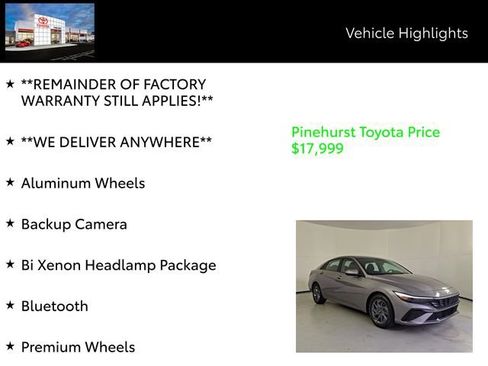 Certified 2024 Hyundai Elantra SEL image 19