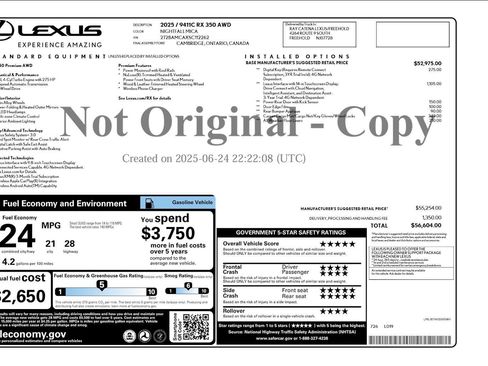 Used 2025 Lexus RX 350 Premium w/ Accessory Package (Z1) AWD/4WD image 33