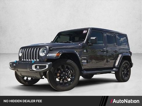 Used 2021 Jeep Wrangler Unlimited Sahara w/ Cold Weather Group AWD/4WD image 1