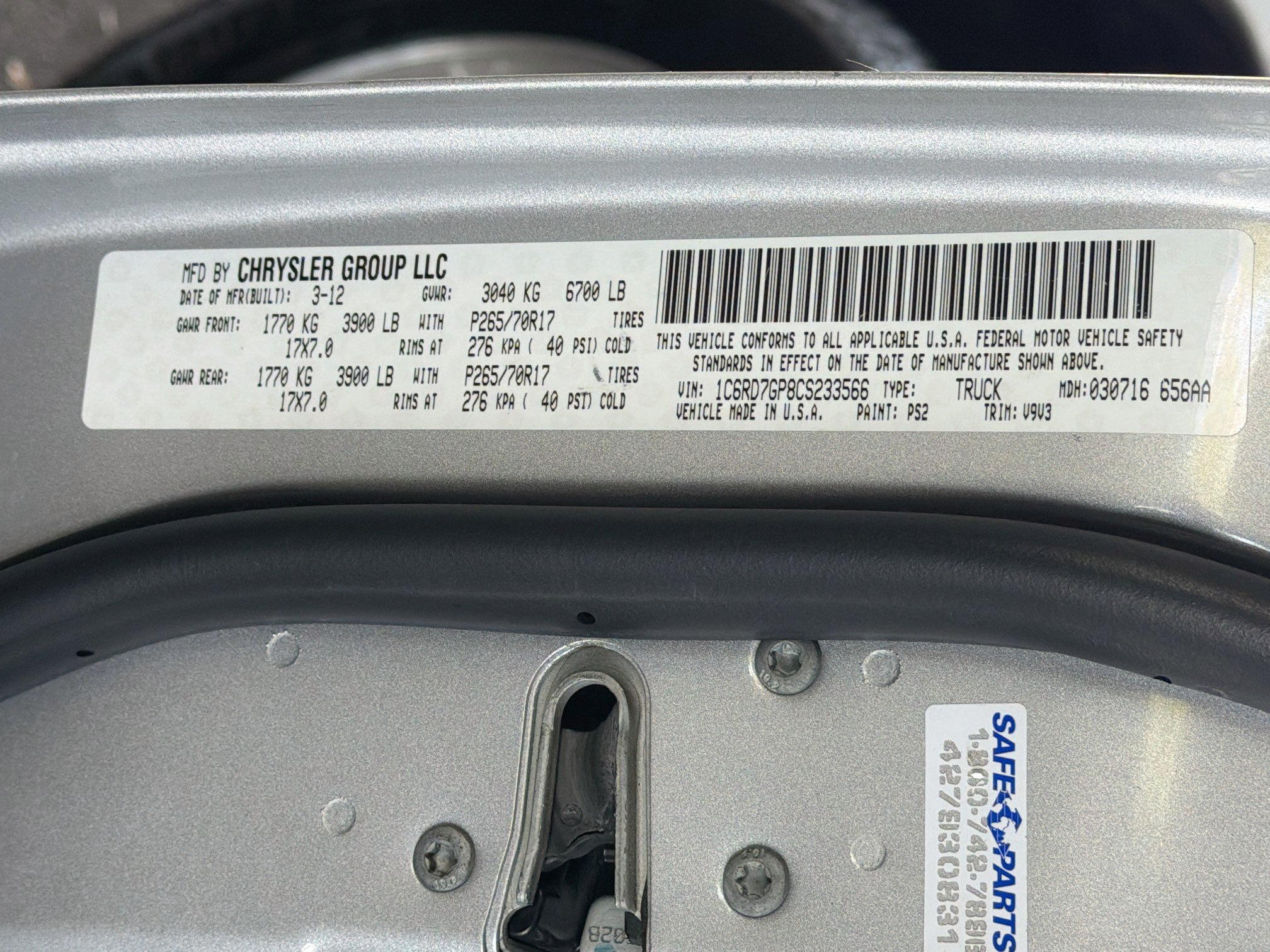 Used 2012 RAM 1500 Classic SLT AWD/4WD image 12