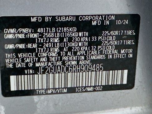 Used 2024 Subaru Crosstrek 2.0i Premium image 12