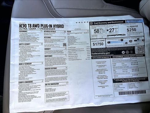 New 2026 Volvo XC90 T8 Ultra w/ Lounge Package AWD/4WD image 36