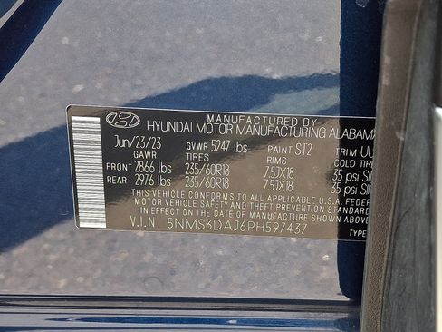 Certified 2023 Hyundai Santa Fe SEL w/ Premium Package AWD/4WD image 26