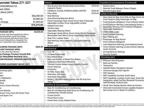 Used 2024 Chevrolet Tahoe Z71 w/ Luxury Package AWD/4WD image 7