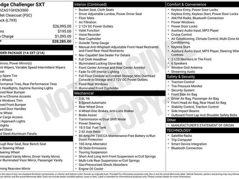 Used 2016 Dodge Challenger SXT image 5