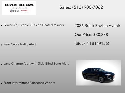 New 2026 Buick Envista Avenir image 12