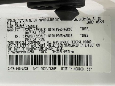 Used 2021 Toyota Tacoma Limited AWD/4WD image 36