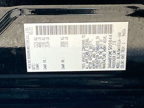 Used 2021 Nissan Maxima SR w/ Sport Mat Group FWD image 34