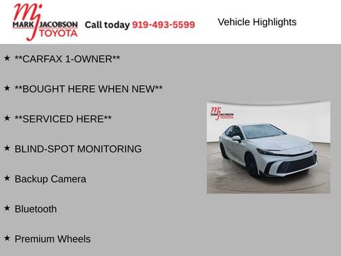 Used 2026 Toyota Camry SE w/ Convenience Package FWD image 6