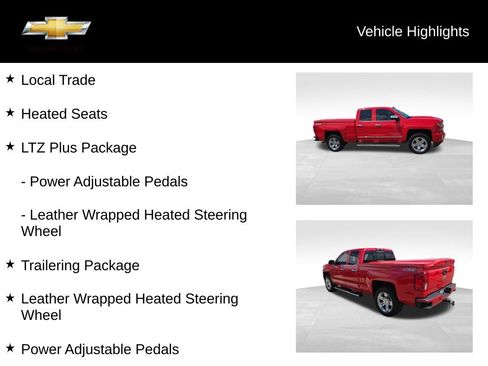 Used 2017 Chevrolet Silverado 1500 LTZ Z71 w/ LTZ Plus Package AWD/4WD image 18
