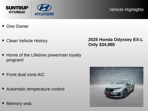 Used 2025 Honda Odyssey EX-L image 7