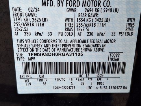 Used 2024 Ford Explorer XLT w/ Equipment Group 202A image 36