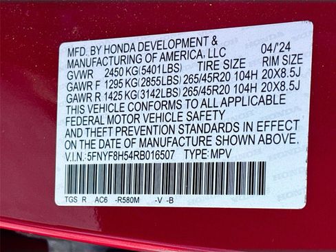 Certified 2024 Honda Passport EX-L image 37