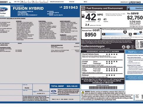 Used 2020 Ford Fusion SE FWD image 9