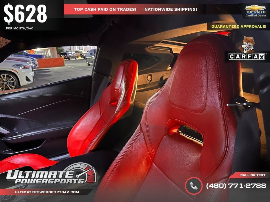 Used 2016 Chevrolet Corvette Stingray Coupe w/ Carbon Flash Badge Package RWD image 89