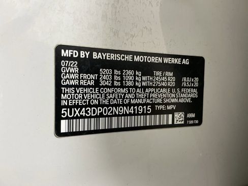 Used 2022 BMW X3 sDrive30i w/ M Sport Package 2 image 33