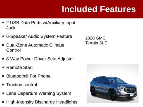 Used 2020 GMC Terrain SLE w/ Driver Convenience Package AWD/4WD image 4