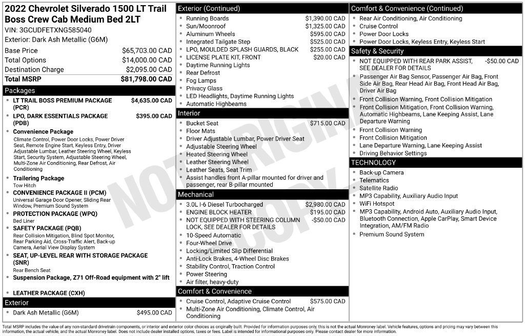 Used 2022 Chevrolet Silverado 1500 LT Trail Boss w/ LT Trail Boss Premium Package AWD/4WD image 36