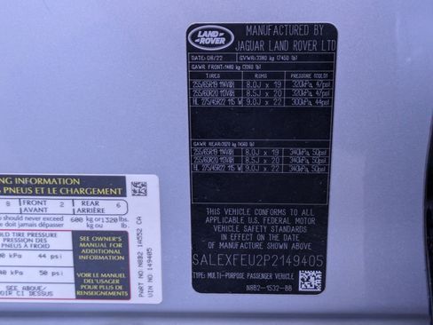 Certified 2023 Land Rover Defender 130 X AWD/4WD image 37