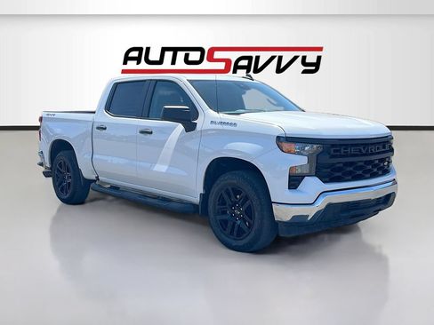 Used 2025 Chevrolet Silverado 1500 Custom w/ Turbomax Blackout Package AWD/4WD image 1