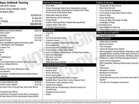New 2023 Subaru Outback Touring image 35