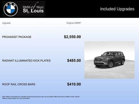 Used 2019 INFINITI QX80 Luxe w/ Proassist Package image 54