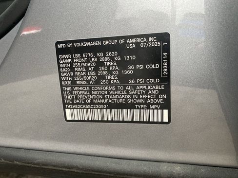 New 2025 Volkswagen Atlas Cross Sport SE image 37