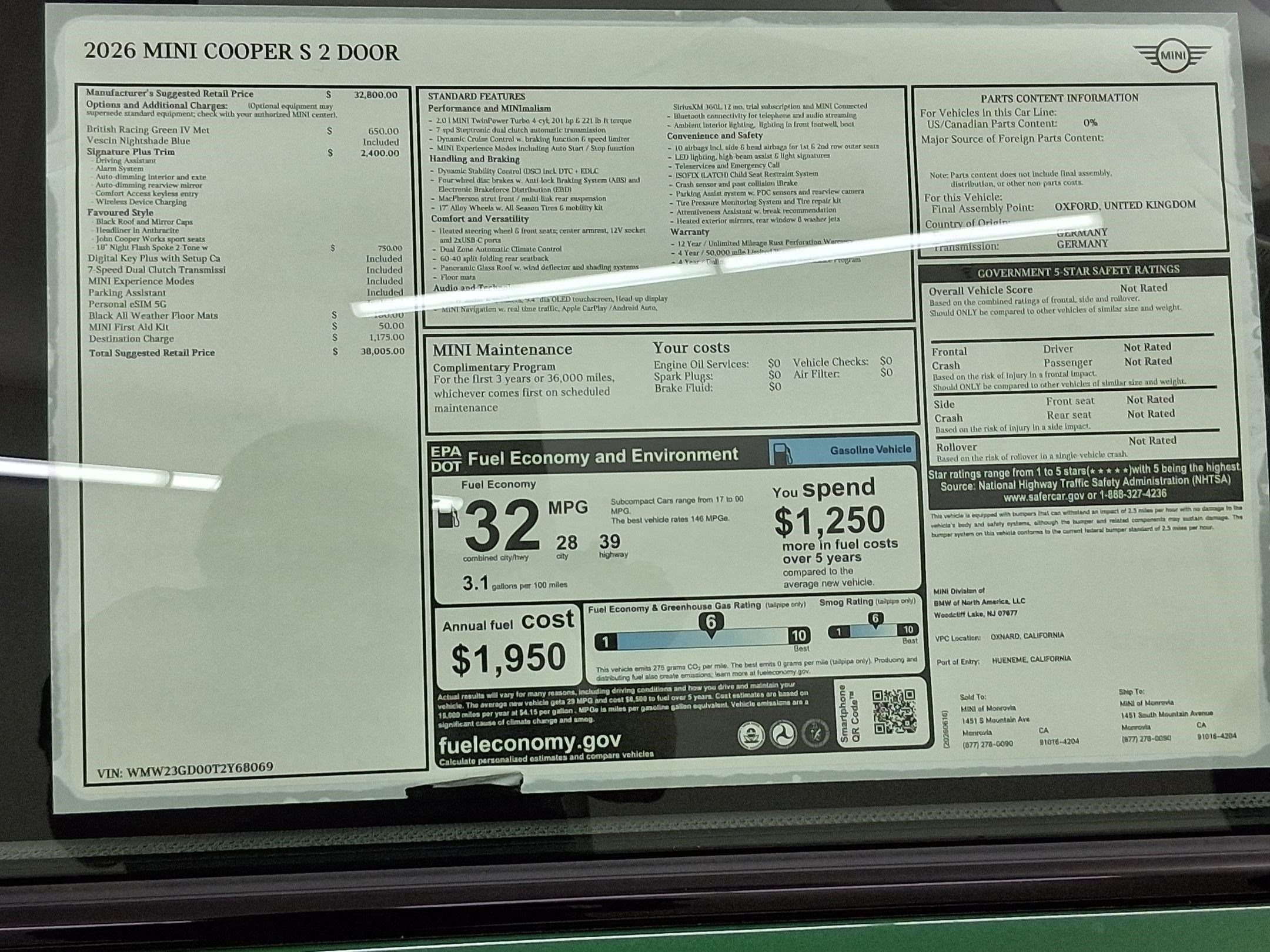 New 2026 MINI Cooper S FWD image 28