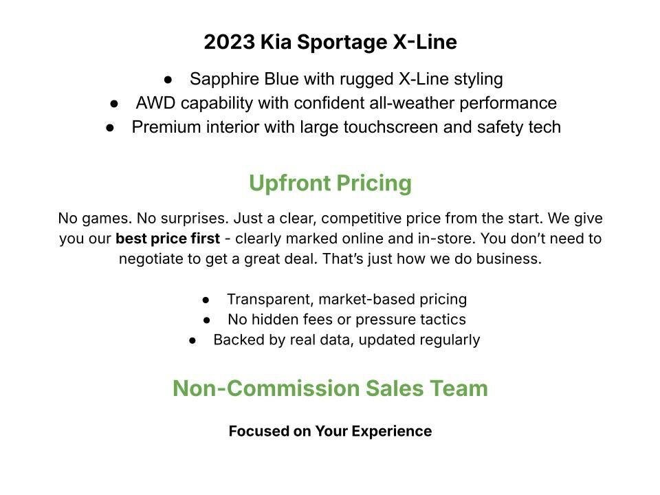 Used 2023 Kia Sportage X-Line w/ X-Line Premium Package AWD/4WD image 3