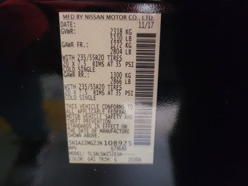 Used 2018 Nissan Murano Platinum image 33