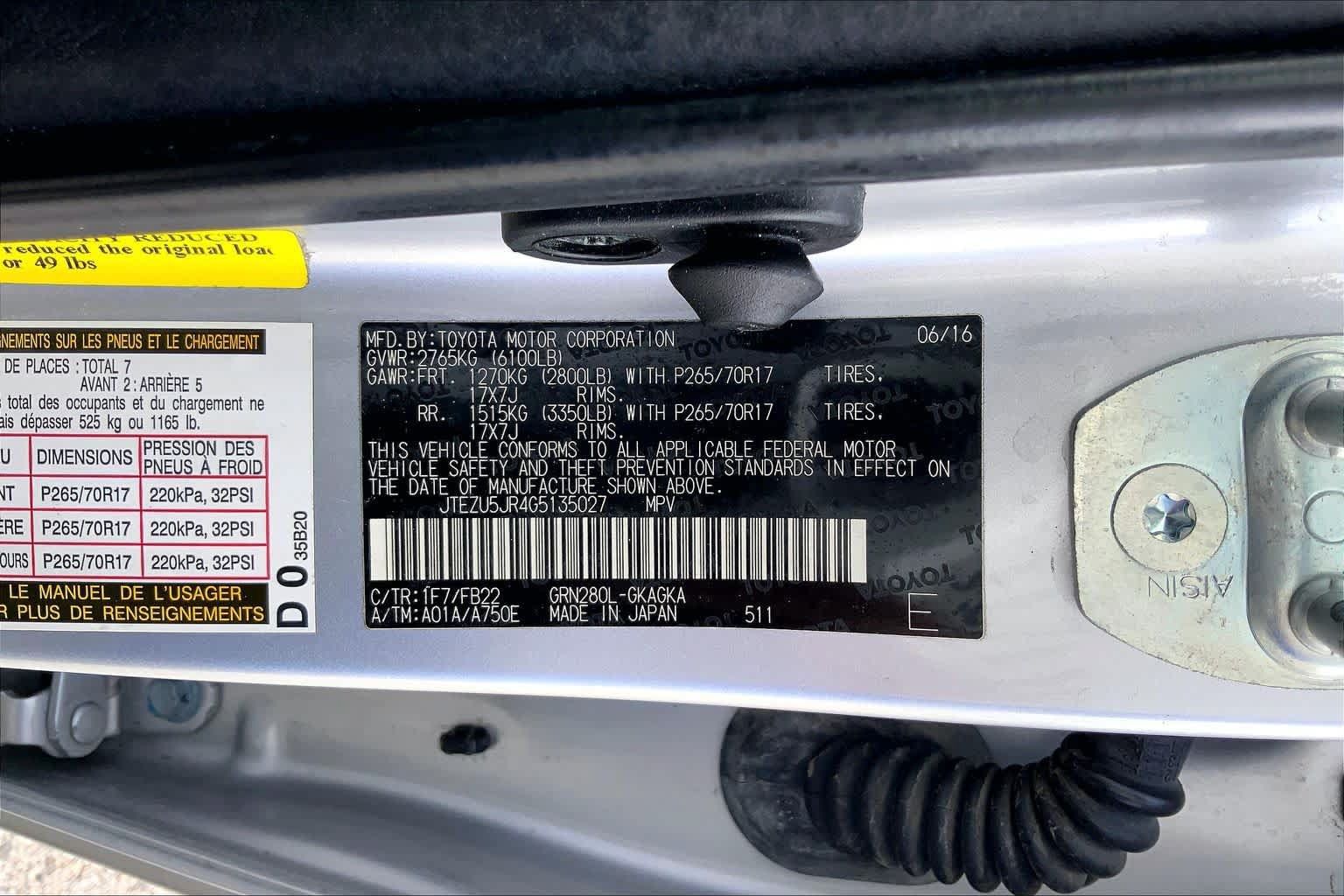 Used 2016 Toyota 4Runner SR5 RWD image 36