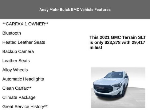 Used 2021 GMC Terrain SLT w/ Infotainment Package II FWD image 4