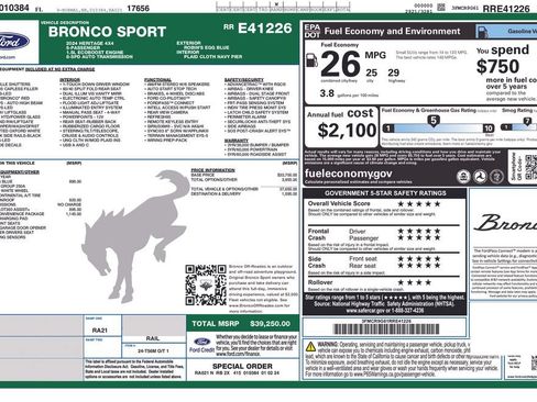 Used 2024 Ford Bronco Sport Heritage w/ Heritage Convenience Package AWD/4WD image 5