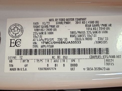 Used 2022 Ford Escape SEL image 37