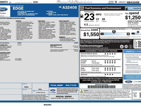 Used 2022 Ford Edge Titanium w/ Equipment Group 301A image 2