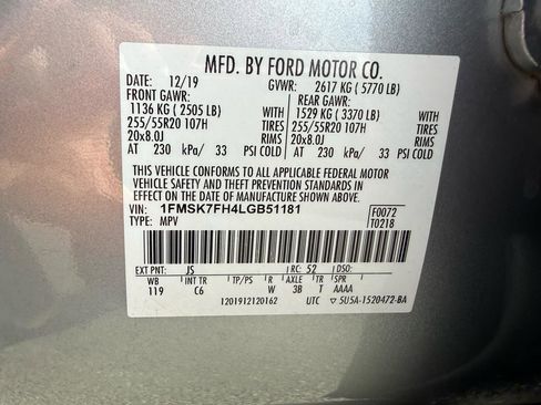 Used 2020 Ford Explorer Limited image 50