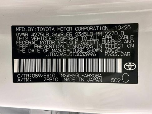 New 2026 Toyota Prius XLE image 13