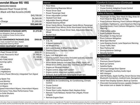 Used 2024 Chevrolet Blazer RS w/ Driver Confidence II Package AWD/4WD image 2