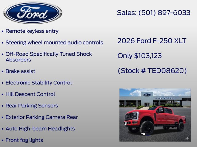 New 2026 Ford F250 XLT w/ XLT Premium Package AWD/4WD image 29