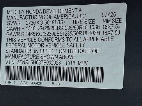 Used 2026 Honda Odyssey EX-L image 28