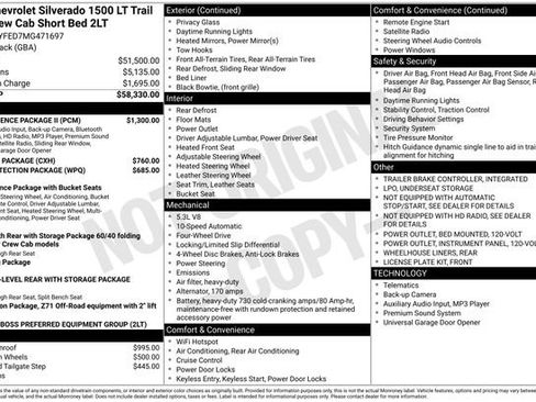 Used 2021 Chevrolet Silverado 1500 LT Trail Boss w/ Convenience Package II image 36