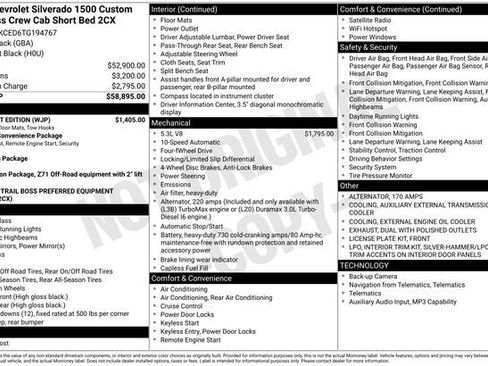 New 2026 Chevrolet Silverado 1500 Custom Trail Boss w/ Midnight Edition AWD/4WD image 26