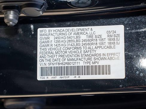 Certified 2024 Honda Passport TrailSport image 40