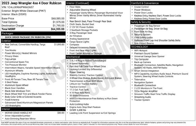 Used 2023 Jeep Wrangler Unlimited Rubicon 4xe AWD/4WD image 4