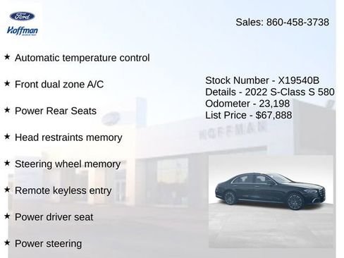 Used 2022 Mercedes-Benz S 580 4MATIC Sedan image 30