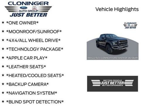 Used 2018 Ford F150 Raptor w/ Equipment Group 802A Luxury AWD/4WD image 3