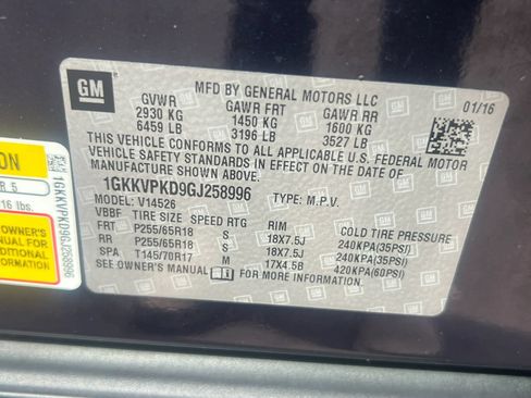 Used 2016 GMC Acadia SLE AWD/4WD image 32
