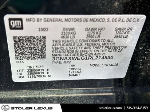 Used 2024 Chevrolet Equinox RS w/ RS Leather Package AWD/4WD image 21