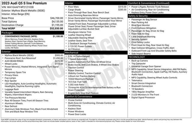 Certified 2023 Audi Q5 2.0T Premium w/ Convenience Package AWD/4WD image 42