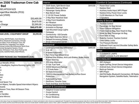 New 2026 RAM 2500 Tradesman AWD/4WD image 2